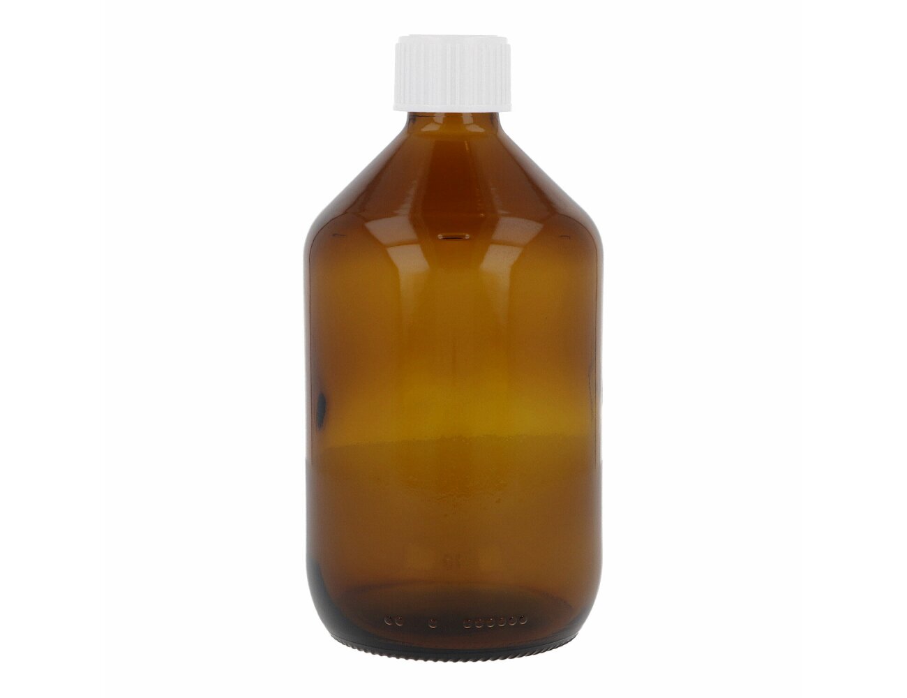 Braunglasflasche 500 ml, mit Gießring & Verschluss online kaufen