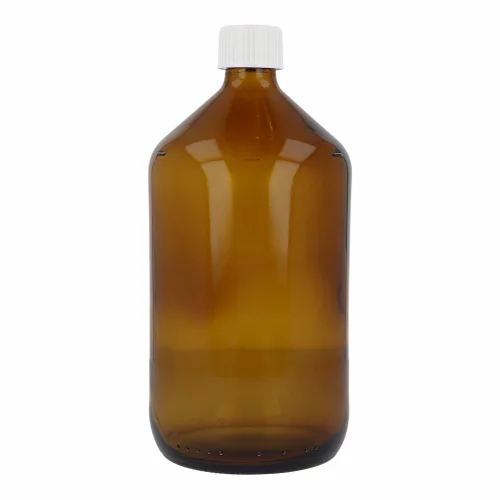 Braunglasflasche mit Verschluss 1 Liter