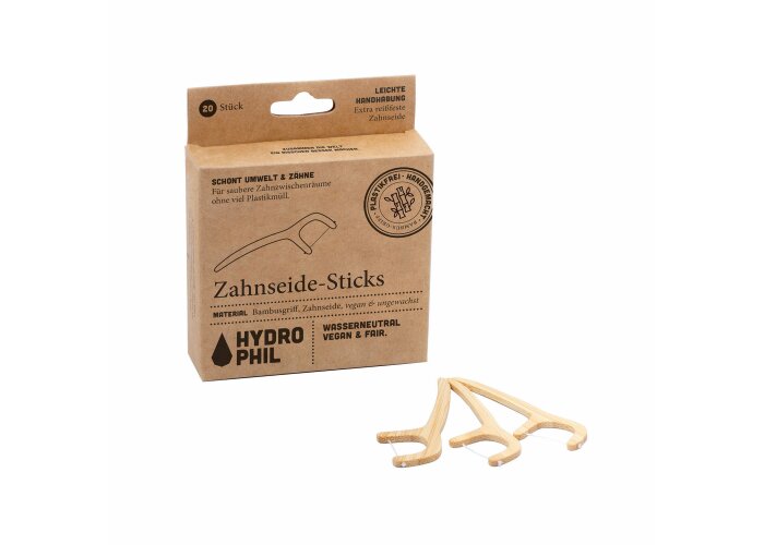 Hydrophil Zahnseide-Sticks, 20 Stück