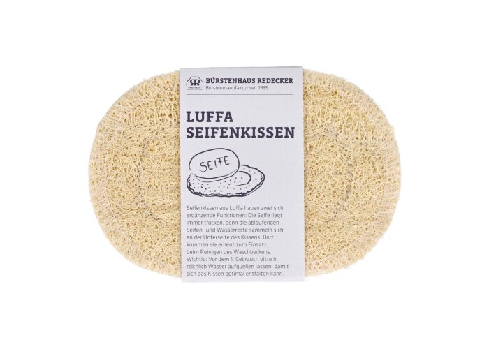 Bürstenhaus Redecker Luffa-Seifenkissen, oval