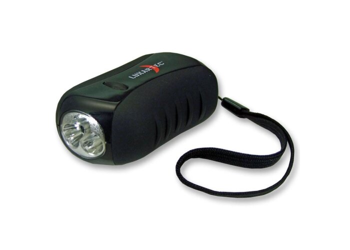 Lunartec Outdoor Dynamo-Taschenlampe mit 3 LEDs