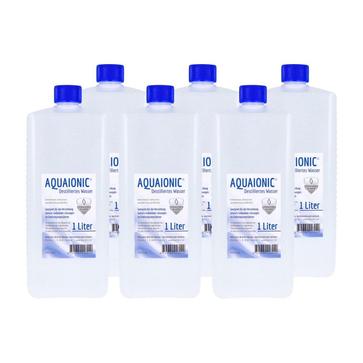 aquaionic destilliertes Wasser, Sparpaket 6 Liter online kaufen Sil, 15,90