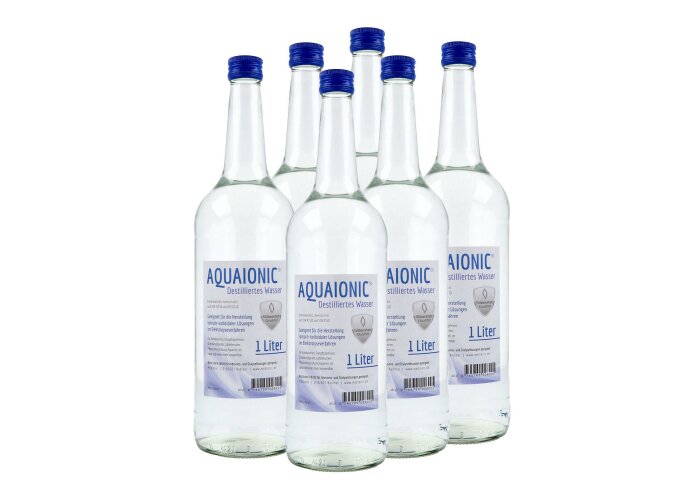 aquaionic destilliertes Wasser, Aqua dest in...