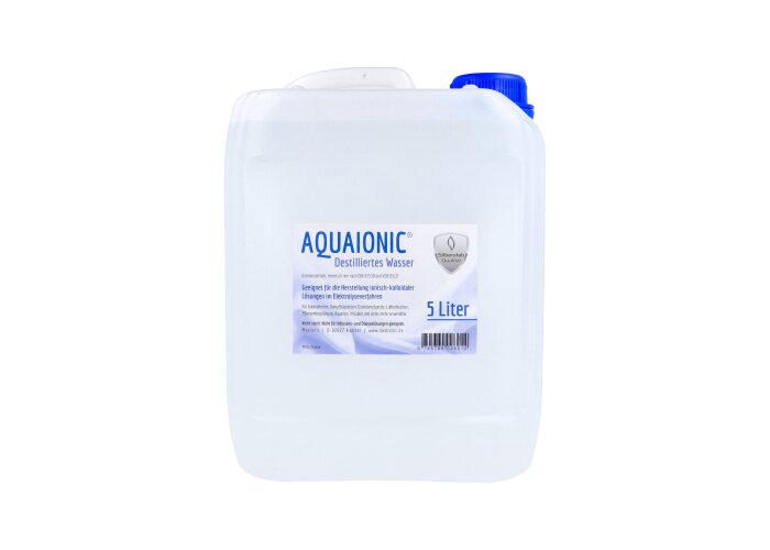aquaionic destilliertes Wasser, 5 Liter