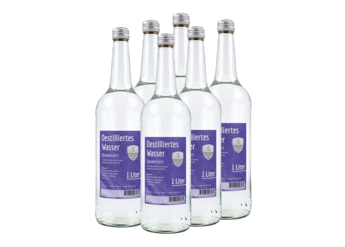Destilliertes Wasser, physikalisch levitiert, in...