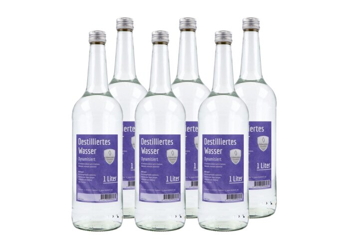 Destilliertes Wasser, physikalisch levitiert, in...