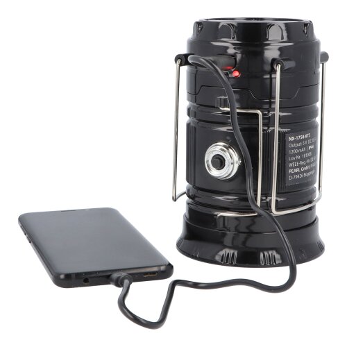 2er Set Semptec Solar-Camping-Laterne
